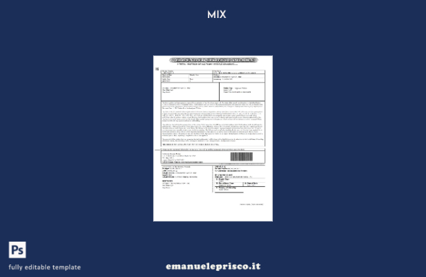 stile verificato Modello USA Notice of Action Form I A